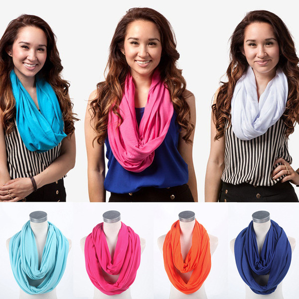 Hot mother breastfeeding privacy cover belly scarf blanket solid color infinite scarf baby care breastfeeding towel T6C093
