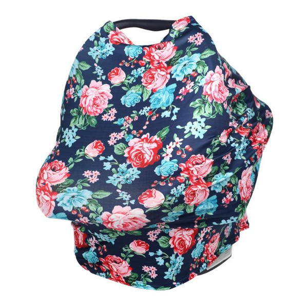 Multi-Use Nursing Covers Scarf Baby Car Seat Stretchy Scarf Breastfeeding Shopping Cart Nursing Cover Mother feeding Baby Cover
