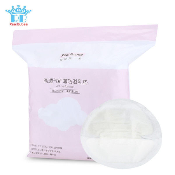 Real Bubee 100pcs Breastfeeding Disposable Breast Nursing Pads Breathable Slim Super Absorbency Cotton Breast Pad Nursing Pads B