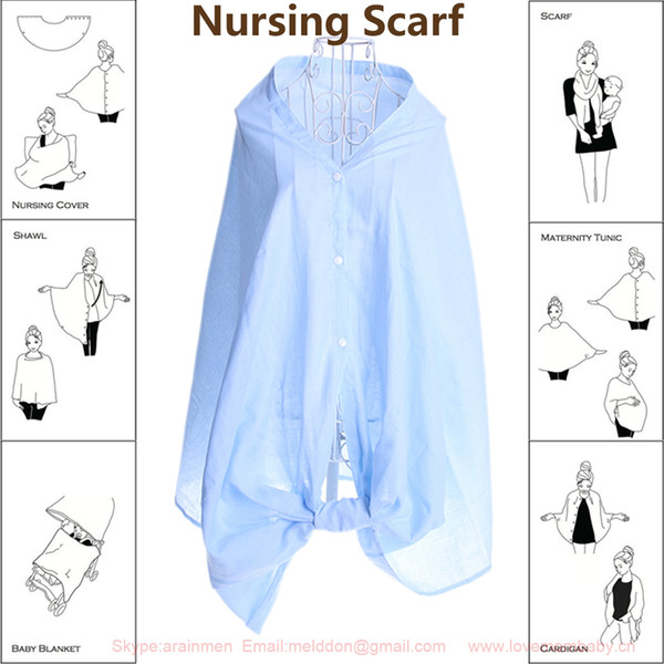 Free shipping 6 in 1 Spring & Summer Nursing Scarf multifunctional breastfeeding cover nursing cover nursing mother lactation towel scarf