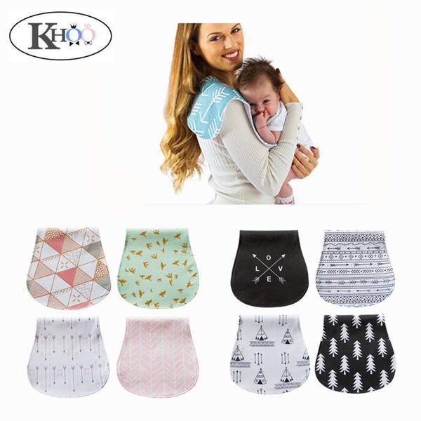Nursing Towels Baby Printed Burp Cloth Arrow Three Layers Bibs Waterproof Burp Saliva Bandana Cloth Infant Cotton Soft Feeding Towels B1019