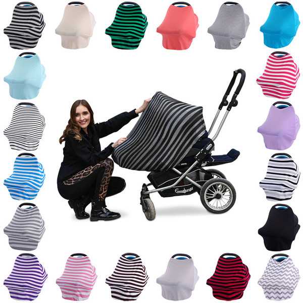 Multi-Use Baby Car Seat Cover Canopy Nursing Breastfeeding Shopping Cart High Chair Cover INS Stroller Sleep Buggy Cover
