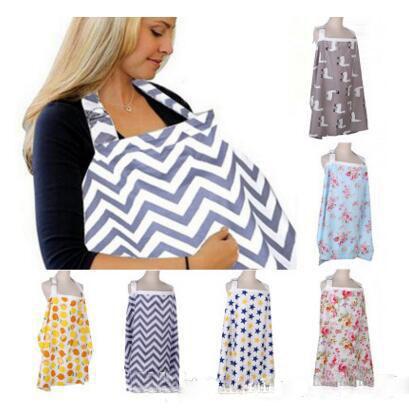 Girls Feeding Covers Apron Neckline Cover Mother Breastfeeding Cover Stripe Cotton Baby Floral Covers Kids Outdoor Shawl Maternity Pads