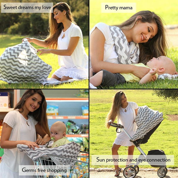 Udder Covers Breast Feeding Nursing Cover Privacy Baby Feeding Apron Cotton Infant Breathable Cloth Baby Monitor Neckline Cover