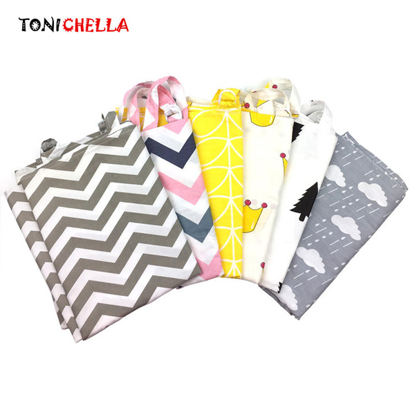 Wholesale- Cotton Breastfeeding Cover Nursing Covers Up Udder Covers Shawl for Outdoors Baby Feeding Stroller Chair Covers T0891
