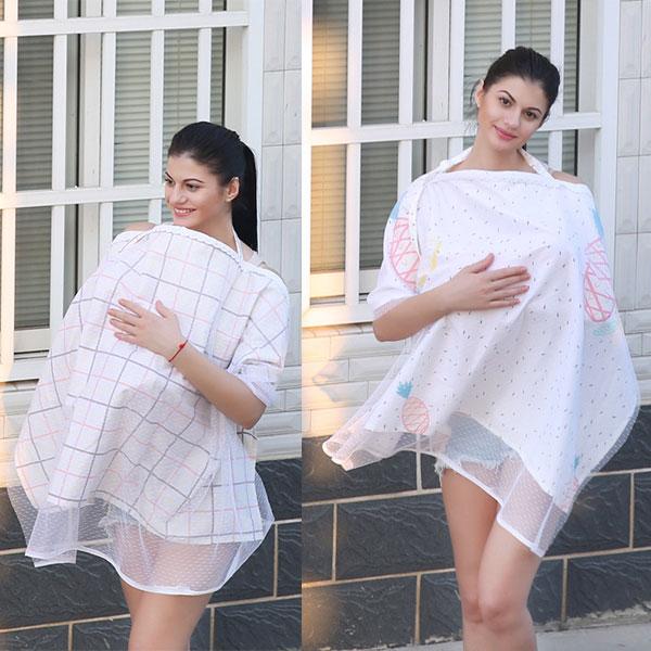 Wholesale Infant Woman Breastfeeding Nursing Cover In brup Cloth 100% Cotton Covers Up In public Full Coverage