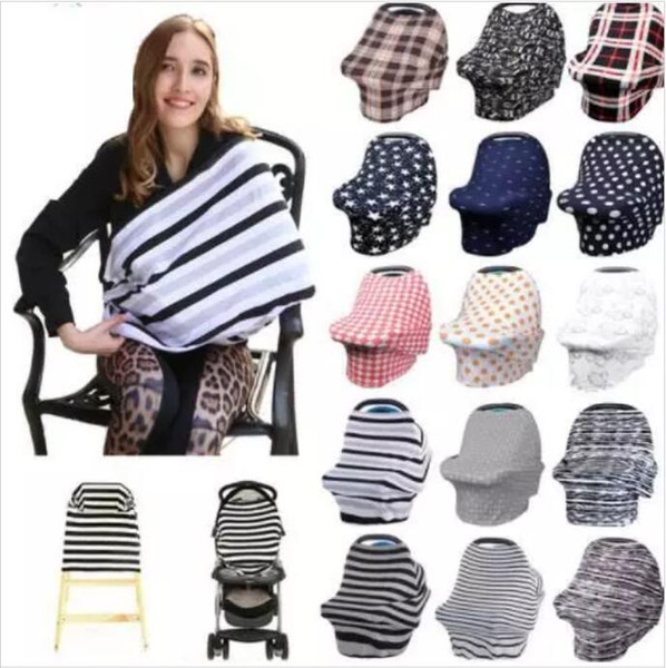 Baby Stroller Cover Car Seat Nursing Cover Mummy Breastfeeding Shipping Car Cover Kids Canpony Multi-Use Infinity Scarf 29 Colors YL20