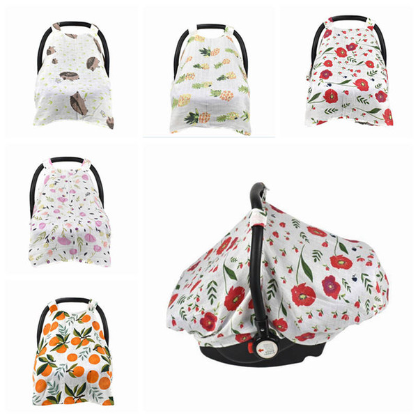 Baby Stroller Nursing Buggy Cover Soft Muslin Cotton Car Seat Canopy baby Stroller Cover Pram Car Seat Cover Breastfeeding Blanket YL123