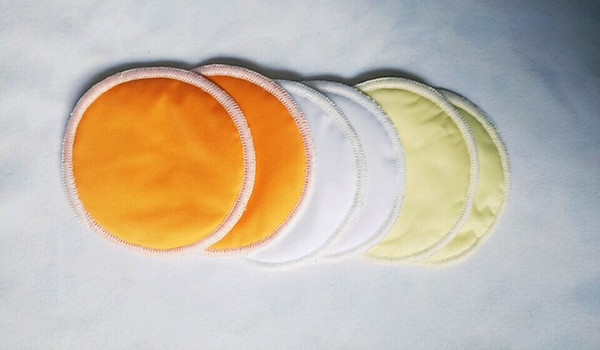Hot Sale 100 PCS (50 pairs ) Bamboo Reusable Breast Pads Nursing Waterproof Organic bamboo Plain Washable Pad
