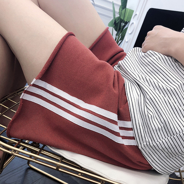 Maternity Bottoms Summer Cotton Loose Casual Shorts Elastic Waist Sports Wind Hot Pants Pregnant Women Belly Care Pants