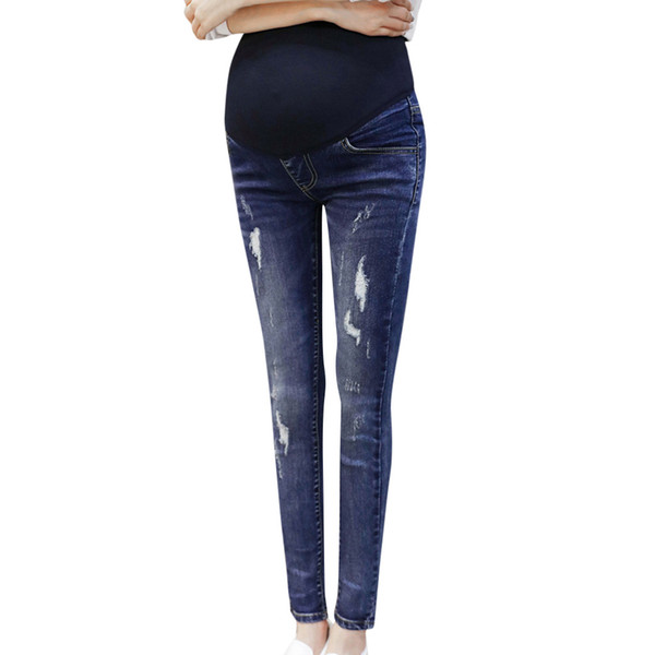 Fashsiualy Pregnant Woman Legging Jeans Maternity Pants Trousers Nursing Prop Belly ubrania ciazowe Ladies Clothing