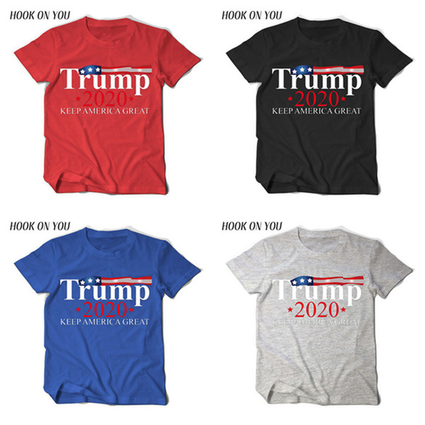 Men Women US Election T Shirt Top Tees Donald Trump 2020 Keep America Great Letters Printed Short Sleeve T-shirt Unisex Casual Shirt D22503