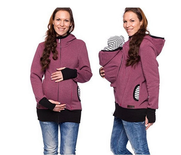 New Promotion Baby Carrier Jacket Kangaroo Winter Maternity Outerwear Coat For Pregnant Women Thickened Pregnancy Wearing