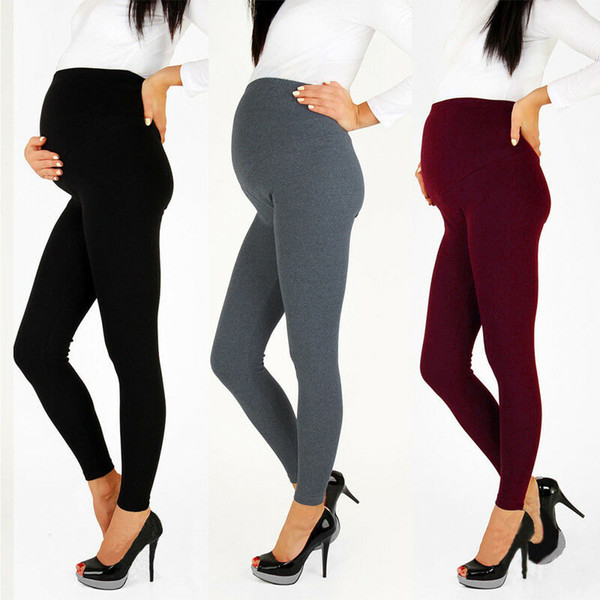 Women Pregnant Warm Pants Maternity Stretchy Slim High Waist Skinny Trousers Pregnancy Pants Fashion High Quality Women Pants