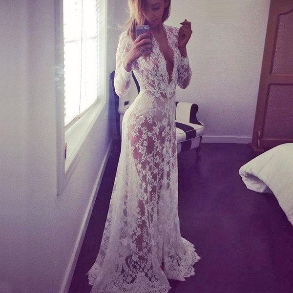 Maternity Photography Props Pregnancy Wear Black White Lace V Neck Long Beach Dress Clothes Photo Shoot For Summer Clothing