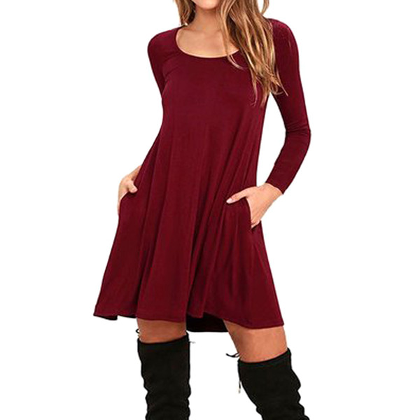 Maternity Dresses Clothes Fashion Pregnancy Dress For Pregnant Women Autumn Winter Dresses Maternity Clothing Mummy Clothes Y190522