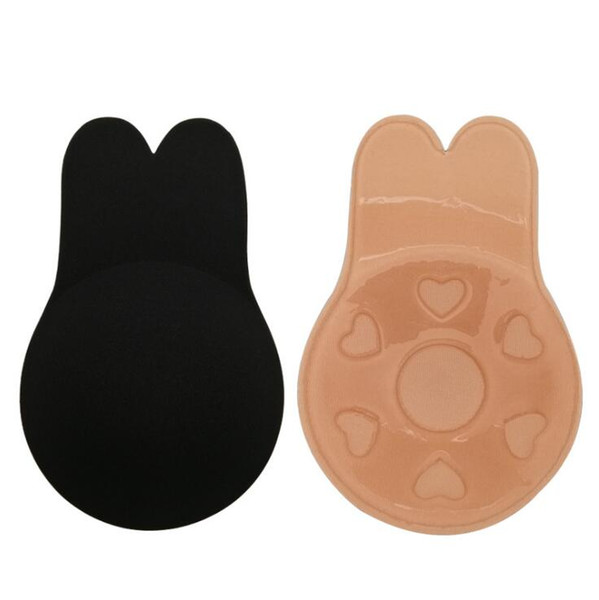 Invisible Bra Rabbit Ear Chest-lifting Stickers Lifting Chest Stick Self Adhesive Silicone Nipple Cover Stickers Push Up Bra Strapless 30