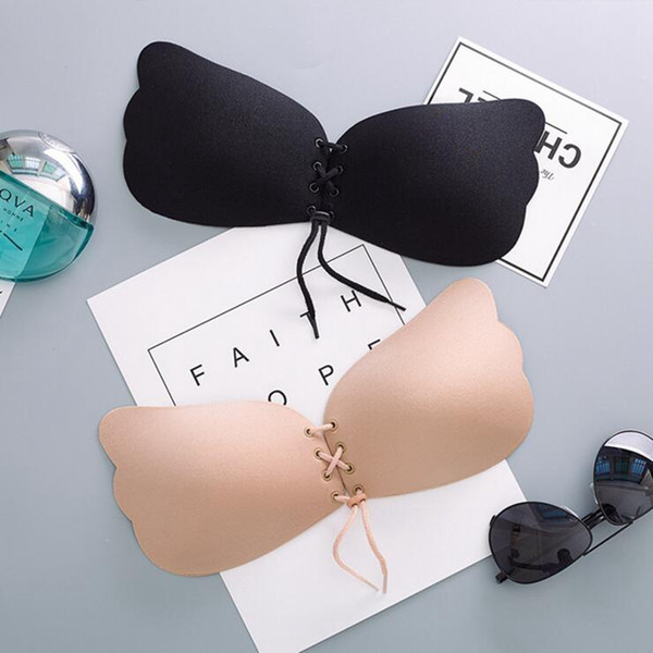 Strapless Silicone Invisible Bra Push Up Fly Women Adhesive Backless Bra Underwear Stick On Bras 4 Sizes OOA2640