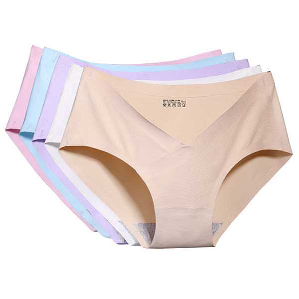 Pregnant Women Lingerie Cotton Underwear Knickers Solid Seamless Stretch Briefs Pregnant women underwear new product explosion trace of ice