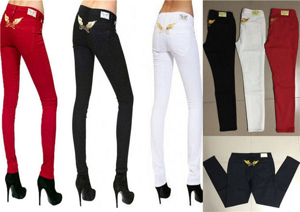 Women Robins jeans Designer Straight Robins jeans Famous Designs Fashion Style High Quality Trousers Female Slim Skinny Trousers 3 Colors