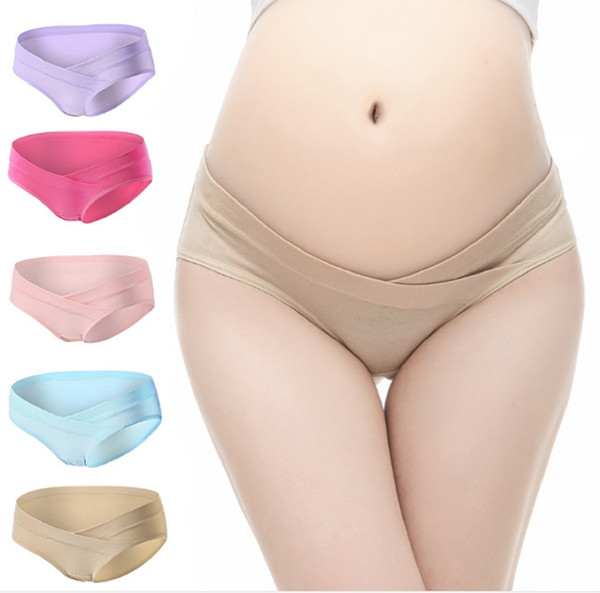 Women's Under Bump Cotton Maternity Panties Healthy Underwear