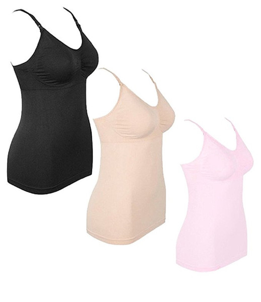 Women Maternity Nursing Tank Top Breastfeeding Nursing Bra Camisole