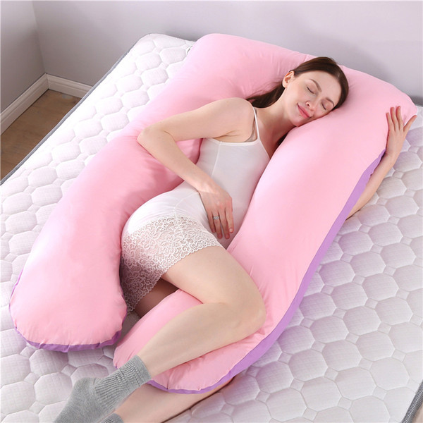 Pregnant Women Sleeping Support Pillow Cotton Pillowcase U Shape Maternity Pillows Pregnancy Side Sleeper Bedding Dropshipping