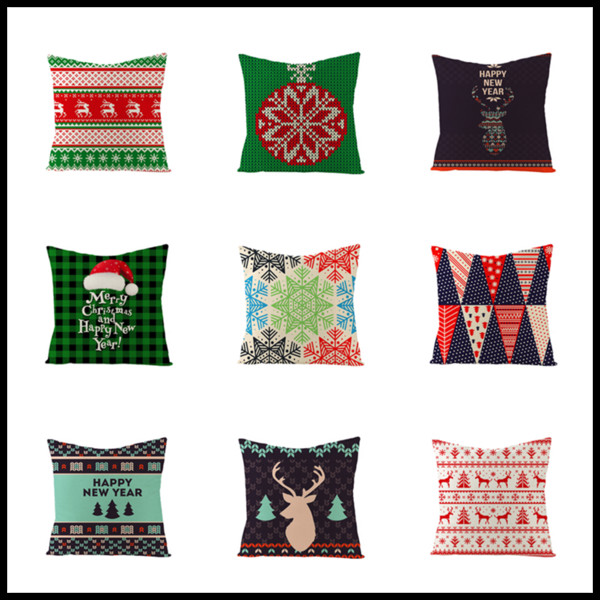 Christmas Decoration Pillow Green Style Cotton Pumpkin Trick or Treat Letter Throw Pillow Covers Sofa Cushion Cover Home Party Pillow Hot