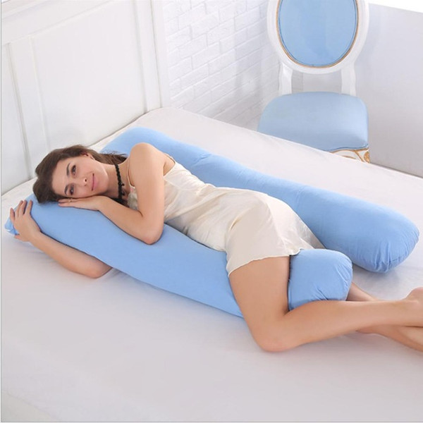 Sleeping Support Pillow For Pregnant Women Body 100% Cotton Pillowcase U Shape Maternity Pillows Pregnancy Side Sleepers Bedding