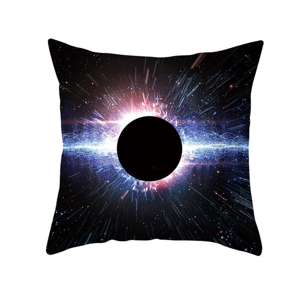 26 Colors Black Hole Printed Pillowcase 45*45cm Galaxy Planet Pillow Cover Car Sofa Square Pillow Case Home Party Decoration