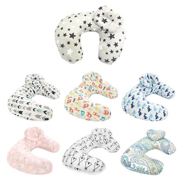 2pcs/set Nursing Pillows Maternity Baby Breastfeeding Pillow Infant Cuddle U-shaped Newborn Cotton Feeding Waist Cushion J190508