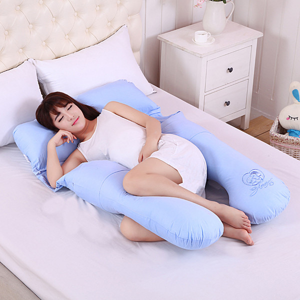 Hot Sale Maternity U Shaped Body Pillows Body Pregnancy Pillow For Side Sleeper Removable Cover 145*85*20cm