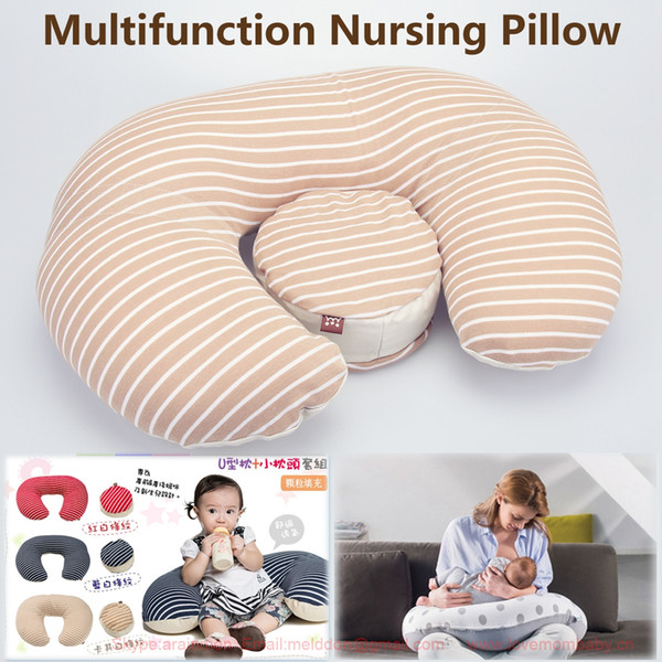 Sandexica Eco-Friendly 2PCS One Set Multifunction Nursing Pillow Maternity Pillows U-Shaped Breastfeeding Pillows Cotton Feeding Pillow