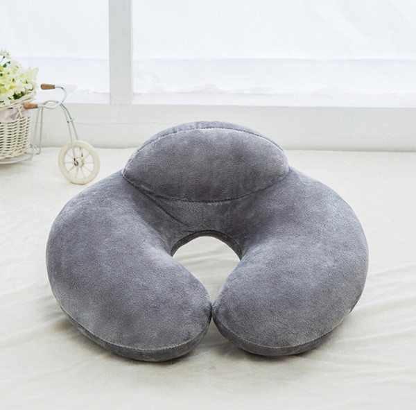 Car seat pillow travel headrest cushion Universal Fit SUV car front / rear seat car accessories space memory cotton soft U-shaped