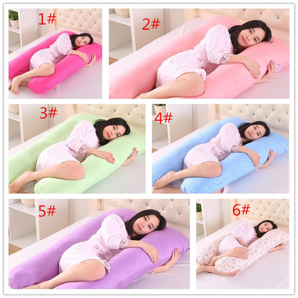 Hot Sale 130*80cm Body Pillows Sleeping Pregnancy Pillow Belly Contoured Maternity U Shaped Removable Cover pregnant comfortable cushion