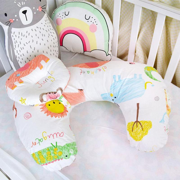 2pcs/set U-shape Infant Nursing Waist Cushion Maternity Baby Feeding Waist Cushion Feeding Pillow Baby Breastfeeding Pillow