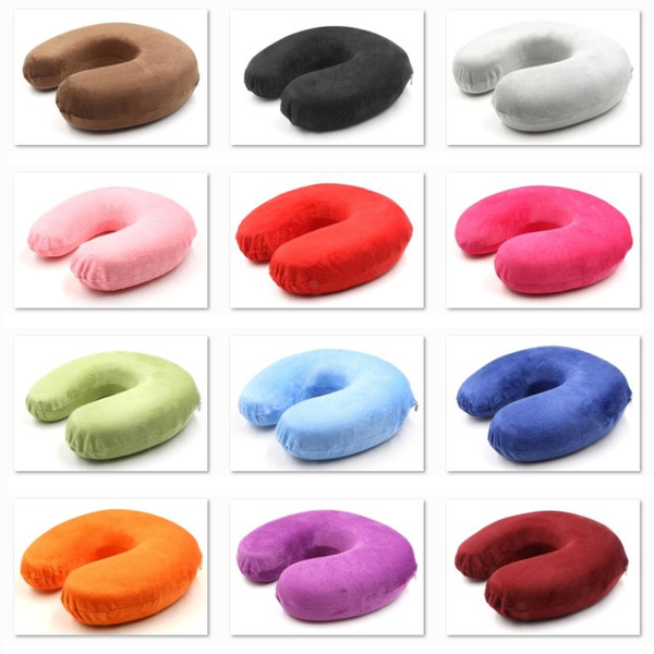 Memory Foam U Shape Pillow Pillow Neck Support Head Rest Outdoor For Travel Airplane Office Car Cushion NNA408