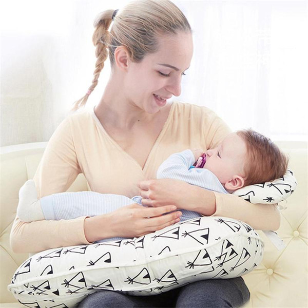 2pcs Newborn Baby Nursing Pillows Maternity Breastfeeding U-shaped Cushion Cotton Feeding Infants Pillow Nursing Waist Cushion