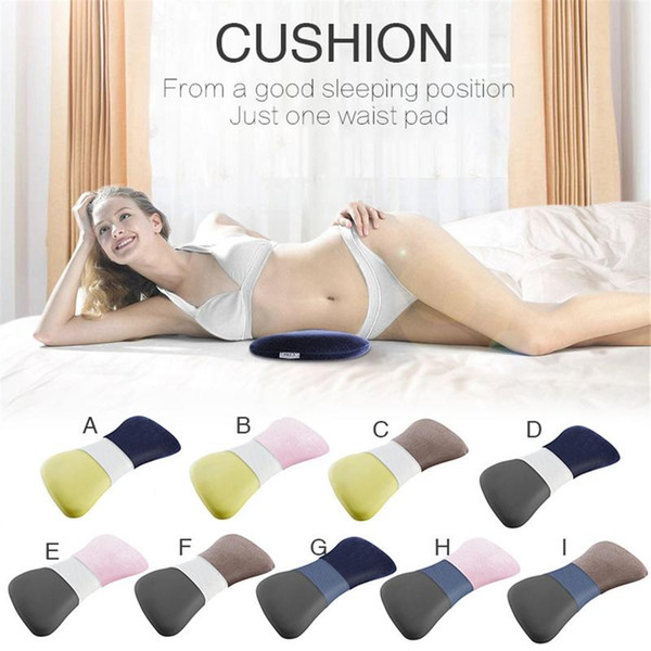 Memory Foam Lumbar Pillow Bed Sleep Back Cushion Pregnant Woman Sleeping Pillow For Lower Back Pain Waist Support Cushion