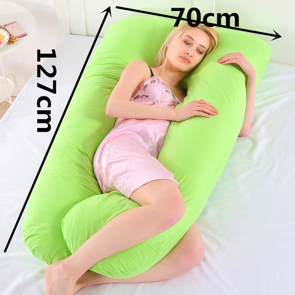 Sleeping Support Pillow For Pregnant Women Body PW12 100% Cotton Rabbit Print U Shape Maternity Pillows Pregnancy Side Sleepers