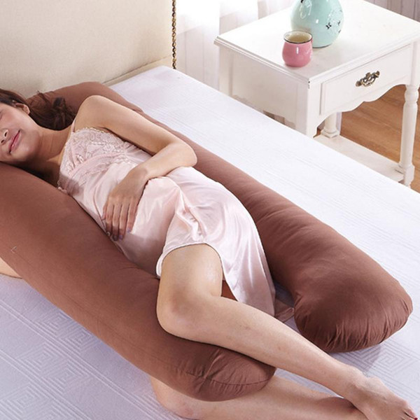 Sleeping Support Pillow For Pregnant Women Body Cotton Pillowcase U Shape Maternity Pillows Pregnancy Side Sleepers Bedding