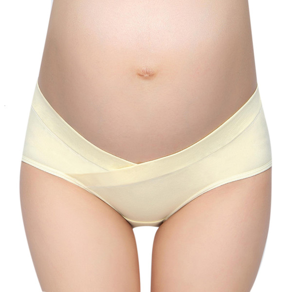 Low Waist Maternity Underwear Pregnant Cotton Breathable Belly Support Women U-Shaped Panties Underwear Soft Maternity Panties SH190916