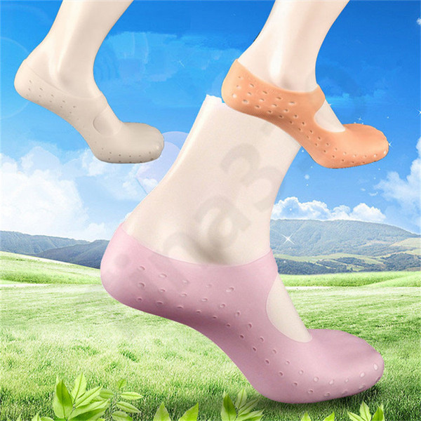 Silicone Moisturizing Gel Socks Elastic Reusable Socks Exfoliating Smooth Foot Skin Care Protector Breathable Silicone Socks 80pair T1C408