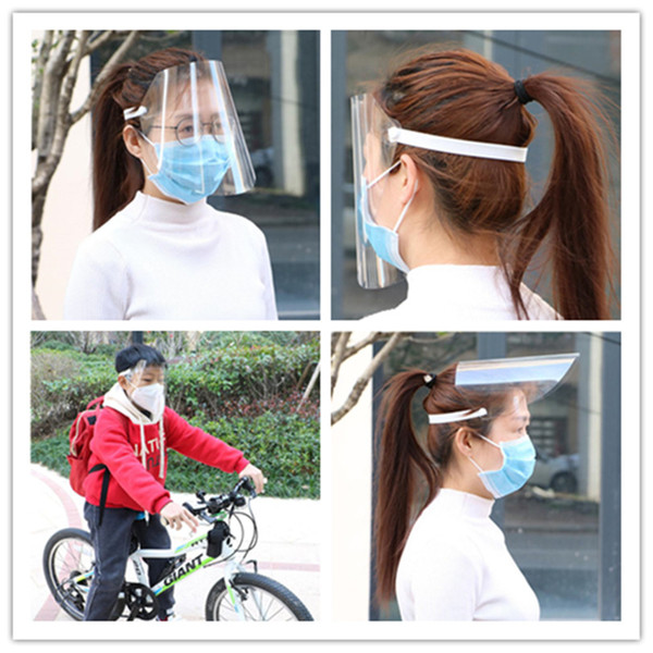 Women Mens Anti-fog Protective Face Mask Unsiex HD Transparent Kids Child Adult Full Face Splash Mask Fume-proof Face Cap Safety Mask E22904