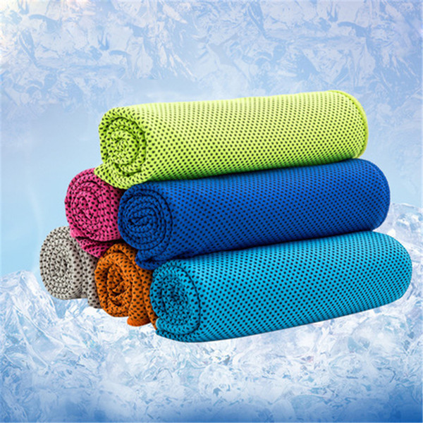 30*100cm Ice Cold Towel Cooling Summer Sunstroke Sports Exercise Cool Quick Dry Soft Breathable Cooling Towel FJ518