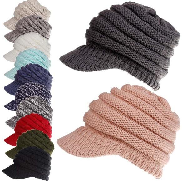 2019 top quality new design hats fashion Baseball football Sport women caps for winter knitted wool hat