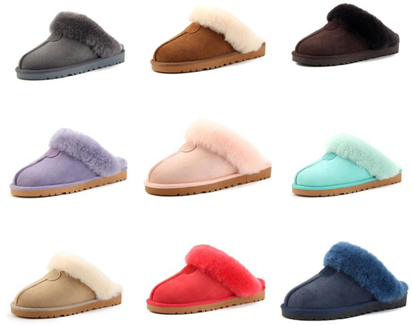 Brand Slipper Winter Warm Cotton Slipper Unisex Men and Women Luxury Fur Sandal Slipper Plus Size Womens Designer Indoor Shoes