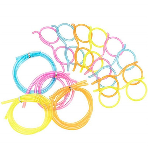 New PET Art straw Funny Round Eye Glass Straw For Wedding party supplies Safety Free shipping