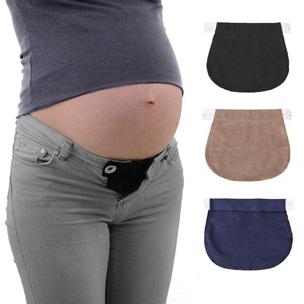 Maternity Pregnancy Waistband Belt Adjustable Elastic Waist Extender Pants Expectant Mothers Pregnant Women Solution Maternity Wear