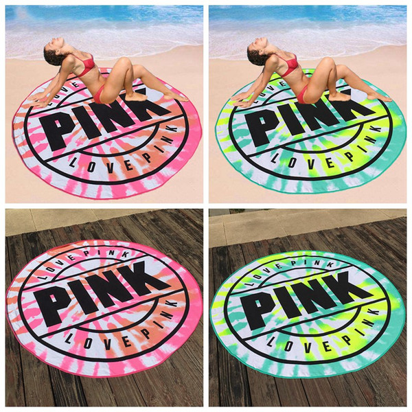 160cm beach towel round letter fashion beach towel quick dry swimming bath beach towels Blanket Towel